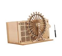 Hohopeti Wooden Puzzle Musical Pen Holder Model DIY Assembly Kit for Adults Creative Brain Teaser Craft to Enhance Ability and Interaction