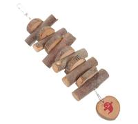Hohopeti Wooden Rabbit Chew for Small Animals Including Chinchillas and Mice, Designed for Molar Activities and Maintaining Oral Health, Suitable as Hanging Pet for Bunny Teeth Grinding