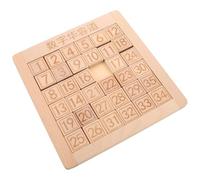 Hohopeti Wooden Sliding Number Puzzle 1-35 for - Montessori Brain Teaser Educational Logic Game - Number Cognition Hands-on Puzzle for Primary School