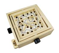 Hohopeti Wooden Spheres Maze Puzzle and Adults, Educational Desktop Labyrinth Game, Simple Intellectual Accessory and Learning for Family Interaction