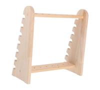 Hohopeti Wooden Test Tube Rack Laboratory Stand Stable Support Sample Vial Holder for Precise Experiments Natural Solid Wood Organizer for Lab Efficiency