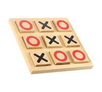 Hohopeti Wooden Toe Chess Board Set Interactive Family Game Educational with Smooth Edges Easy Storage and Simple Design