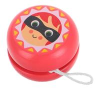 Hohopeti Wooden Yoyo for Beginners Pink Soldier Cartoon Pattern, 1pcs Educational for Developing Fine Motor Skills and Active Play