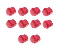 Hohota 10-Pack 30mm Game Push Button Switches 24mm DIY Pinball Controller Parts(24mm pink)