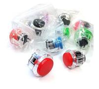Hohota 10pcs 30mm 24mm Push Button Game Start Switch Arcade Video Machine Joystick Console(24mm Orange)