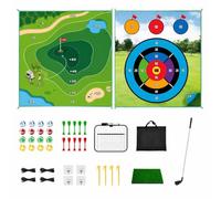 Hohota 2-in-1 Combat Golf Darts Set 70" Double-Sided Putt Mat | 2-in-1 Golf Darts Game Set70×70 Inch Double-Sided Target Mat with Full Accessories Indoor Outdoor Backyard