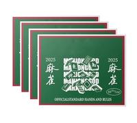 Hohota 4/8Pcs Recording Sheets Foldable Mah Jongg League Scorecard 2025 Mah Jongg Cards(4pcs)