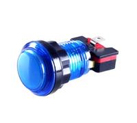 Hohota 5Pcs 24mm 32mm Round Lit Illuminated Arcade Video Game Push Button 5V/12V Switch LED Light(Blue,5PCS_24MMM)