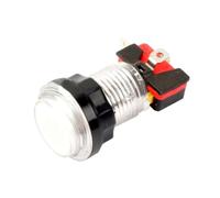 Hohota 5Pcs 24mm 32mm Round Lit Illuminated Arcade Video Game Push Button 5V/12V Switch LED Light(White,5PCS_24MMM)