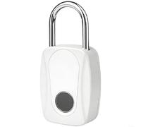HOHOVYVY 1 Pack Smart Fingerprint Padlock Waterproof Rustproof ABS Electronic Lock With Type-C Charging And 05S for unlock For Luggage Gym Locker Outdoor(C)
