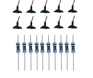 HOHOVYVY 10Pcs Mini Street Light Model Model Railway Train LED Ceiling Lamps, HO OO Scale LEDs Gauge Model Outdoor Lamp Landscape Layout Scenery Miniature Decoration