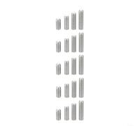 HOHOVYVY 20 Pack 304 Stainless Steel Spring Ball Plunger Set Screws M3x12mm With Smooth Tip For Gentle for surface Contact, Self-Locking Positioning(M5 sets)
