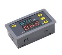 HOHOVYVY 220 V Digital Time Delay Relay Switch with Dual LED Display Cycle Timer for Precise Time Control and Various Automation Applications