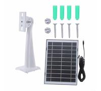 HOHOVYVY 8 W 5 V Solar Charging Panel with 3 Metre Cable for Security Cameras DC Interface (Black)