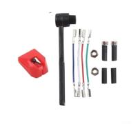 HOHOVYVY AT-VMN95E Replacement Pickup Needle for Audio-Technica AT-LP120X-USB and Series VMN95C/EN/ML/SH/SP Precise 0.3 x 0.7 mil Oval Tip with Aluminium Handle (Red)