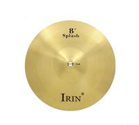 HOHOVYVY Brass Cymbal for Drum Percussion in 8, 10, 12, 14, 16 inches, Suitable for Splash Crash Hi-Hat, Gold, for Beginners and Professional Musicians (8 inches)