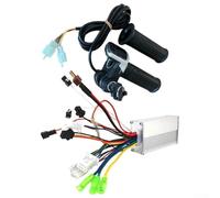 HOHOVYVY Brushless E-Bike Motor Controller Kit LCD Display Throttle Grip Handlebar 24V/36V/48V 250W Aluminium Alloy