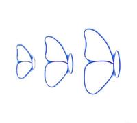 HOHOVYVY Butterfly Stencil Set Made of Acrylic for Quilting and Patchwork Sewing Ruler in 3 Sizes for Cutting Fabrics for Quilts, Baby Blankets and Pillows (S+M+L)