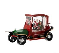 HOHOVYVY Christmas Music Box Snow Swirl Car Motif Festive Decoration Melodies Glitter Ball Music Light Music Box for Winter Time (Old Man)