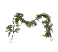 HOHOVYVY Christmas Tree Garland Made of Artificial Cedar with Realistic Fir Green Flexible Branches for Fireplace, Stair Railing and Door Decoration Indoor and Outdoor (1.8 m)