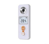 HOHOVYVY Digital Rechargeable Refractometer Glucose Meter 0-32% 0-53% for brix with ATC and Backlit LCD Screen, White, for Home Brewing and Laboratory Testing(STD-32A)