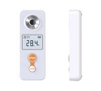 HOHOVYVY Digital Rechargeable Refractometer Glucose Meter 0-32% 0-53% for brix with ATC and Backlit LCD Screen, White, for Home Brewing and Laboratory Testing(STD-55A)