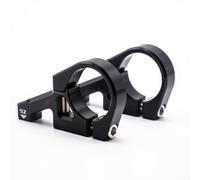 HOHOVYVY Direct Mounting Stem for Double Bridge Forks DH Mountain Bike CNC Aluminium Alloy 35 mm Handlebar Clamp (Black)