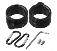HOHOVYVY Flag Pole Ring Aluminium Alloy for 0.75 in Pole for 360° Rotation, Pack of 2