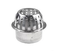 HOHOVYVY Gutter Roof Drain Strainer, Drain Grille Outdoor, Stainless Steel Anti-Clog Roof Floor Drain Gutter Sewer Drain Filter (90 mm)