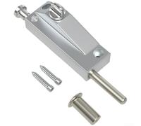 HOHOVYVY HOHOVYVY Revolving Latch Bolt for Double Glass Doors Silver(B)