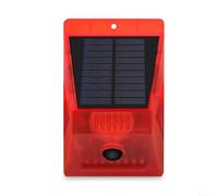 HOHOVYVY Motion Sensor with Alarm Solar Outdoor Alarm IP65 PIR Motion Sensor Security Alarm 120DB(A)