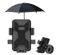 HOHOVYVY Motorcycle Mobile Phone Holder with Rain Cover Adjustable Handlebar Holder 360° Rotatable for Navigation (Handle)