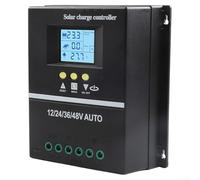 HOHOVYVY MPPT Solar Charge Controller 150 A with LCD Display for 12 V 24 V 36 V 48 V Battery System Dual USB Ports Aluminium Heat Sink (Shell)