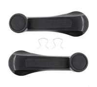 HOHOVYVY Pack of 2 Interior Door Handles Window Crank Mechanism for Honda for Civic 1984-2000 Black ABS Suitable for Car Interior