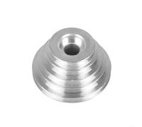 HOHOVYVY Pagoda Aluminium Pulley with 4/5 Steps for A-type V-Belt, Suitable for Bench Drill Z4116, Silver, Workshop Supplies (21 mm)