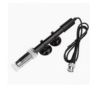 HOHOVYVY pH Electrode Sensor Module with BNC Connection Compatible for pH Meters for Aquariums and Hydroponics Measuring Range 0-14 pH Black (PH Sample)