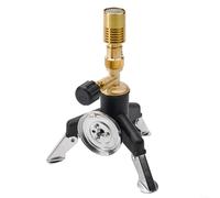 HOHOVYVY Portable Multifunctional Bunsen Burner Laboratory Gas Torch Brass Black Copper 9 x 7 x 3 cm