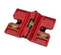 HOHOVYVY Post Spirit Level, Cord Spirit Level, Spirit Level, Fence Post Pipe, Magnetic, Adjustable with Strap, Horizontal, Vertical, 3 Ampoules