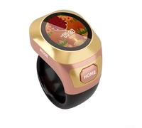 HOHOVYVY Rechargeable Electronic Tasbih Counting Ring Made of ABS Type-C Port 40 4 Display Modes 3 Sizes 18 mm 20 mm 22 mm for Muslim Prayer (Pink)