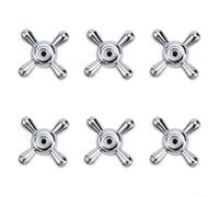 HOHOVYVY Replacement Tap Twist Handle Made of Alloy Compatible with 8 mm 20-Tooth Cartridge for Kitchen Taps, Bathtubs and Sinks (Pack of 6)