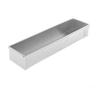 HOHOVYVY Stainless Steel Loaf Tin Long 40.3 x 10 x 6.5 cm for Tiramisu Mousse Cheesecake Baking Tray (B)