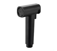 HOHOVYVY Two-stage adjustable bidet spray nozzle for toilet with high pressure water jet plastic for gentle cleaning or powerful rinsing (black)