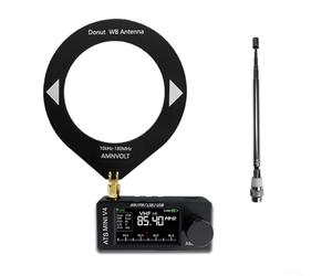 HOHOVYVY V4 SI4732 Full Band for DSP Radio Receiver with for ESP32-S3 Control Chip FM AM LSB USB Reception 1.9 Inch IPS Colour Display for SMA Antenna Connection (ABS)