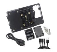 HOHPMGFGNN Holder Motorcycle Fixed For Tenere 700 Motorcycle Navigation Bracket Mobile Phone GPS Plate Support Holder Mount(A)