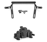 HOHPMGFGNN Holder Motorcycle Fixed For Yamaha For NMAX 155 2020-2024 GPS Phone Pinning Adjustable Holder Positioned Dock Mount Motorcycle Navigation Bracket(Black 2)