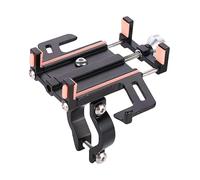 HOHPMGFGNN Holder Motorcycle Fixed GPS Navigation Bracket Aluminium Alloy Phone Stand Scalable Cycling Holder 360 Motorcycle Electric Vehicle Support(Orange A)