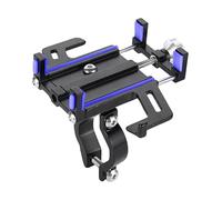 HOHPMGFGNN Holder Motorcycle Fixed GPS Navigation Bracket Aluminium Alloy Phone Stand Scalable Cycling Holder 360 Motorcycle Electric Vehicle Support(Blue A)
