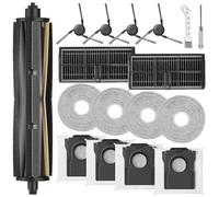 HoHumoca Accessories for Dreame X40 Ultra Complete / L40 Ultra / X40 Master Robot Vacuum Cleaner, 1 TriCut Brush, 2 Filters, 4 Dust Bags, 4 Wipes, 4 Side Brushes