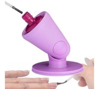 HohuzSruk Anti-Spill Nail Polish Holder Stand 9.4cm Silicone Soft Rubber Nail Polish Bottle Holder, Silicone Nails Polishs Holders, Hinge Untippable Nails Polishs Bottle Holders, Display Stand Salon