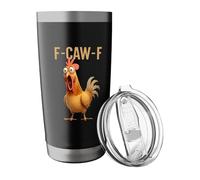 HohuzSruk F-Caw-F 20 Oz Coffee Tumbler 304 Stainless Steel Chicken Insulated Mug, Fcawf Coffee Tumbler, Chicken Insulated Tumblers, Stainless Steel Insulateds Tumblers, Travel Coffees Mug(B)